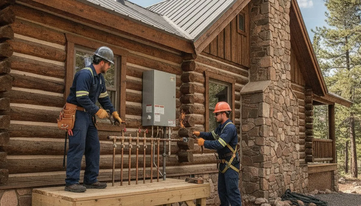 Fort Collins, CO plumber repairing a residential pipe for plumbing service