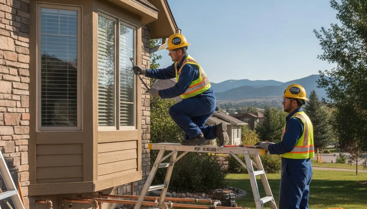 Fort Collins, CO plumber repairing a residential pipe for plumbing service