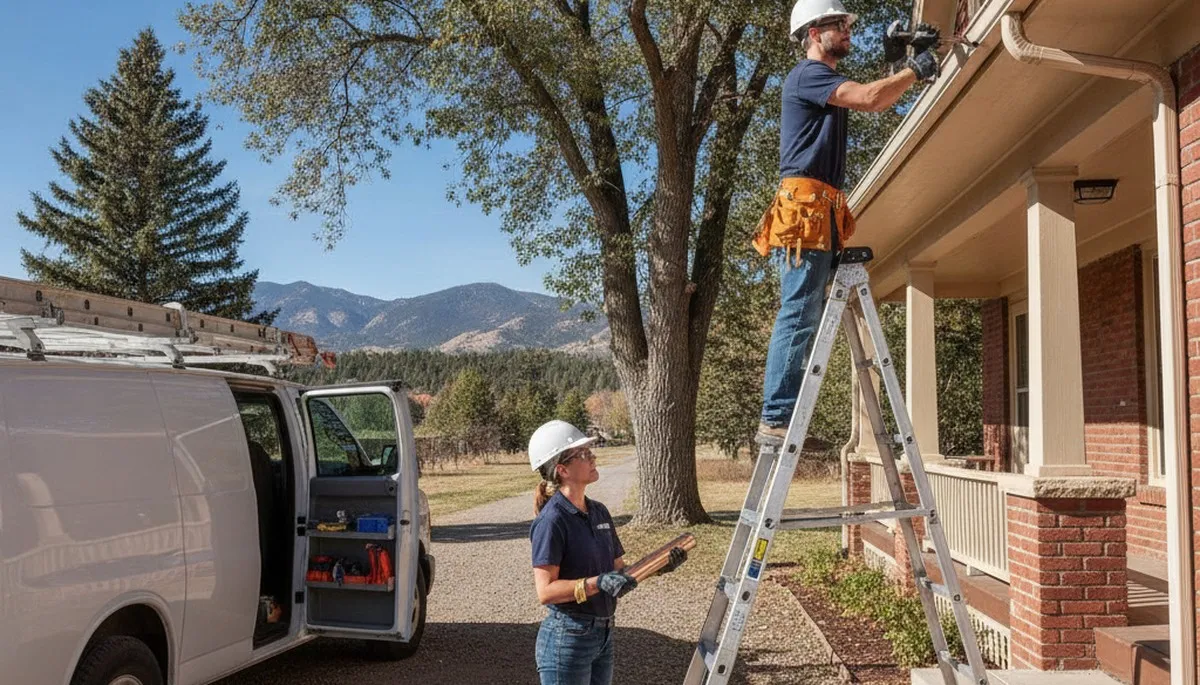 Fort Collins, CO plumber repairing a residential pipe for a plumbing service call