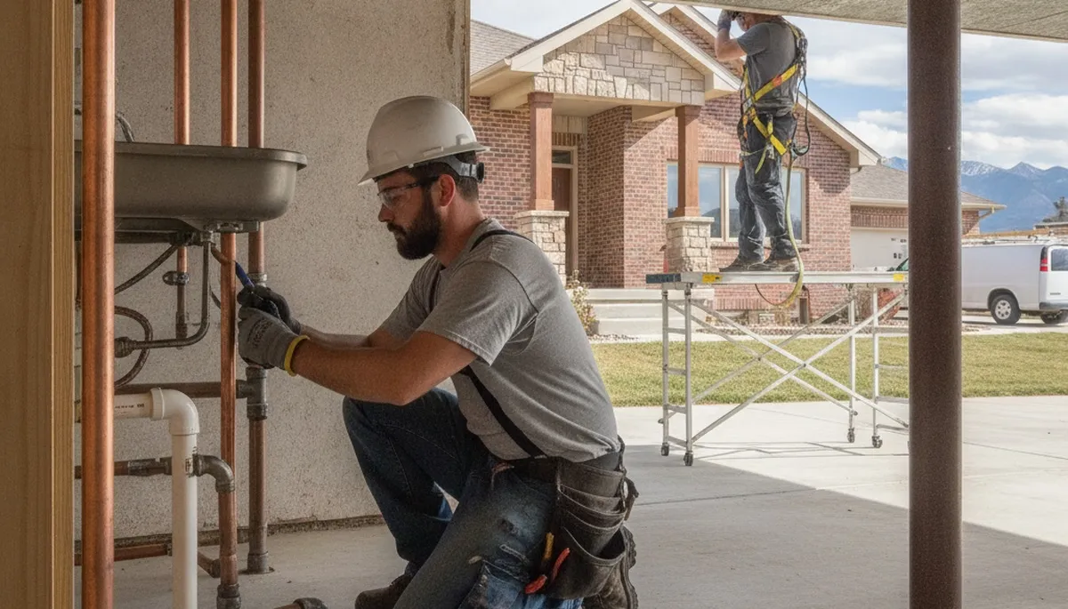 Fort Collins, CO plumber repairing a leak for a local plumbing service