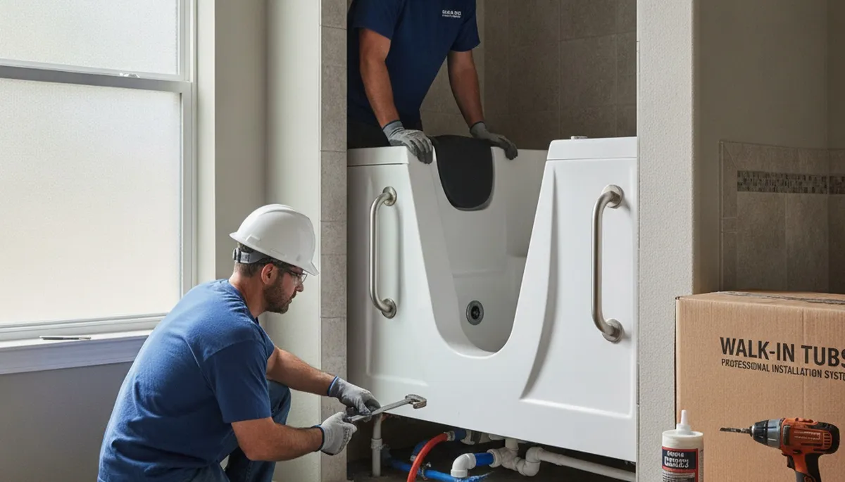 Walk in tub installation by Fort Collins, CO plumbers for safer, accessible home bathing