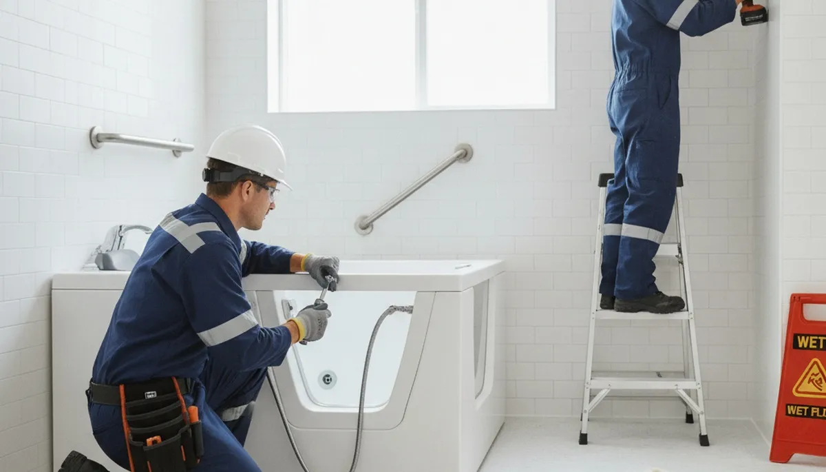 Walk-in tub installation by Fort Collins, CO plumbers for safer, accessible bathroom upgrades